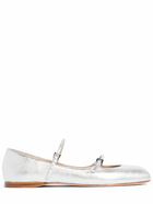 MAX MARA 5mm Circus Metallic Leather Ballerinas