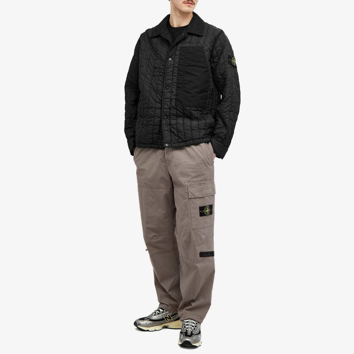 Stone Island Men's Quilted Nylon Stella Primaloft-TC Jacket in