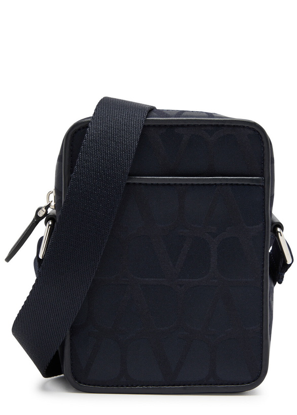 Photo: Valentino Toile Iconographe Logo Satin Cross-body bag - Blue - One Size