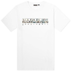 Napapijri Men's Telemark Graphic Logo T-Shirt in Bright White
