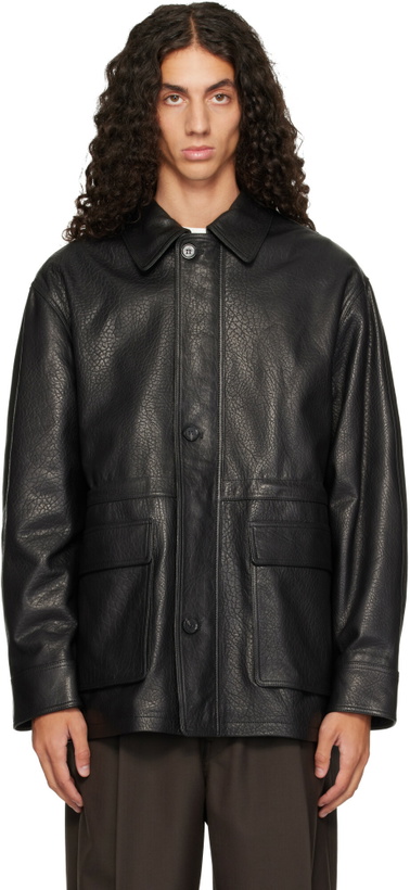 Photo: Arma Black Mavis Leather Jacket