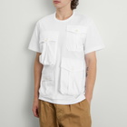Comme des Garçons Homme Plus Men's Multi Pocket T-Shirt in White