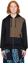 Comme des Garçons Homme Deux Black & Khaki Zip Hoodie