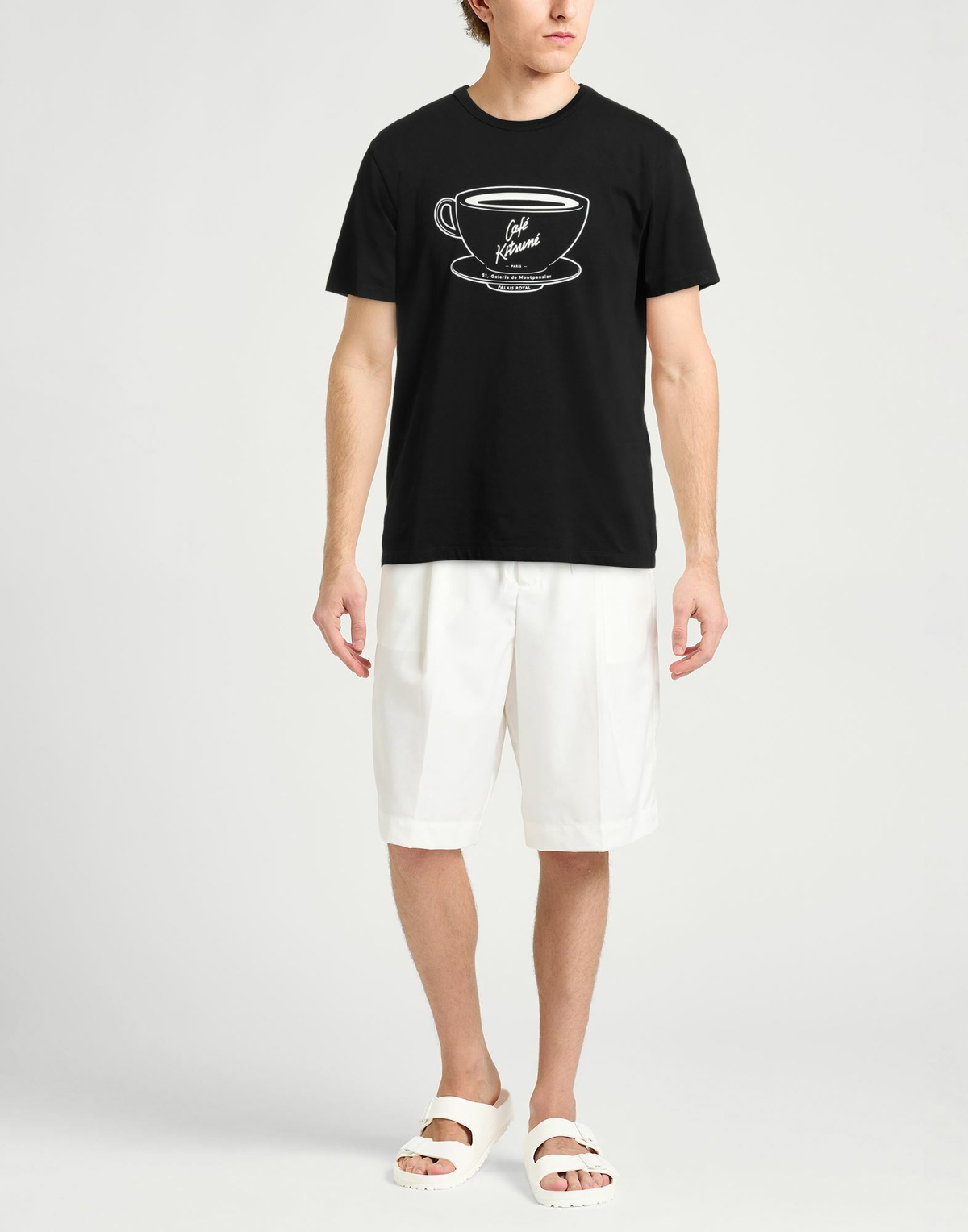 Maison Kitsuné Mens T-shirt in Black