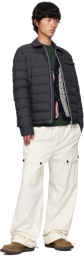 Moncler Navy Fazzon Down Jacket