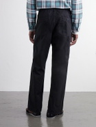 OrSlow - Straight-Leg Woven Herringbone Cotton Trousers - Black