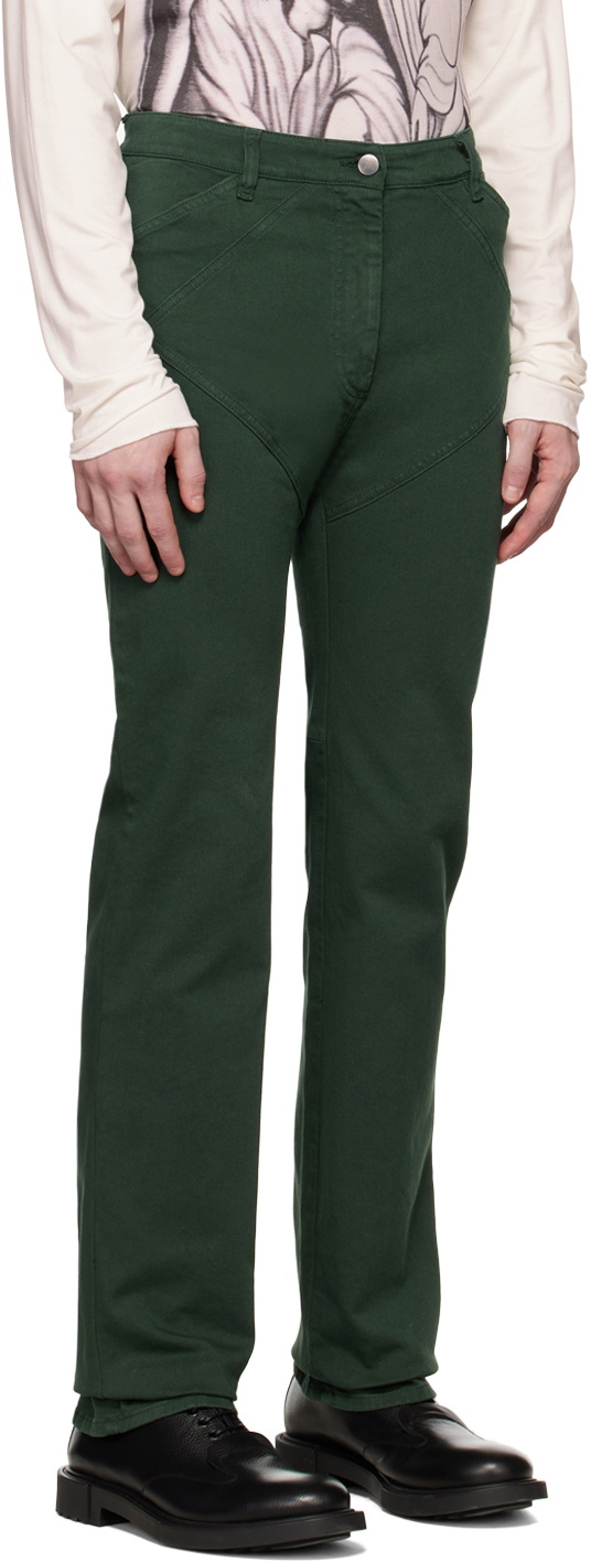 Maximilian Davis Green Telford Jeans