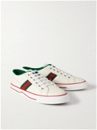 Gucci - Tennis 1977 Webbing-Trimmed Leather Sneakers - White