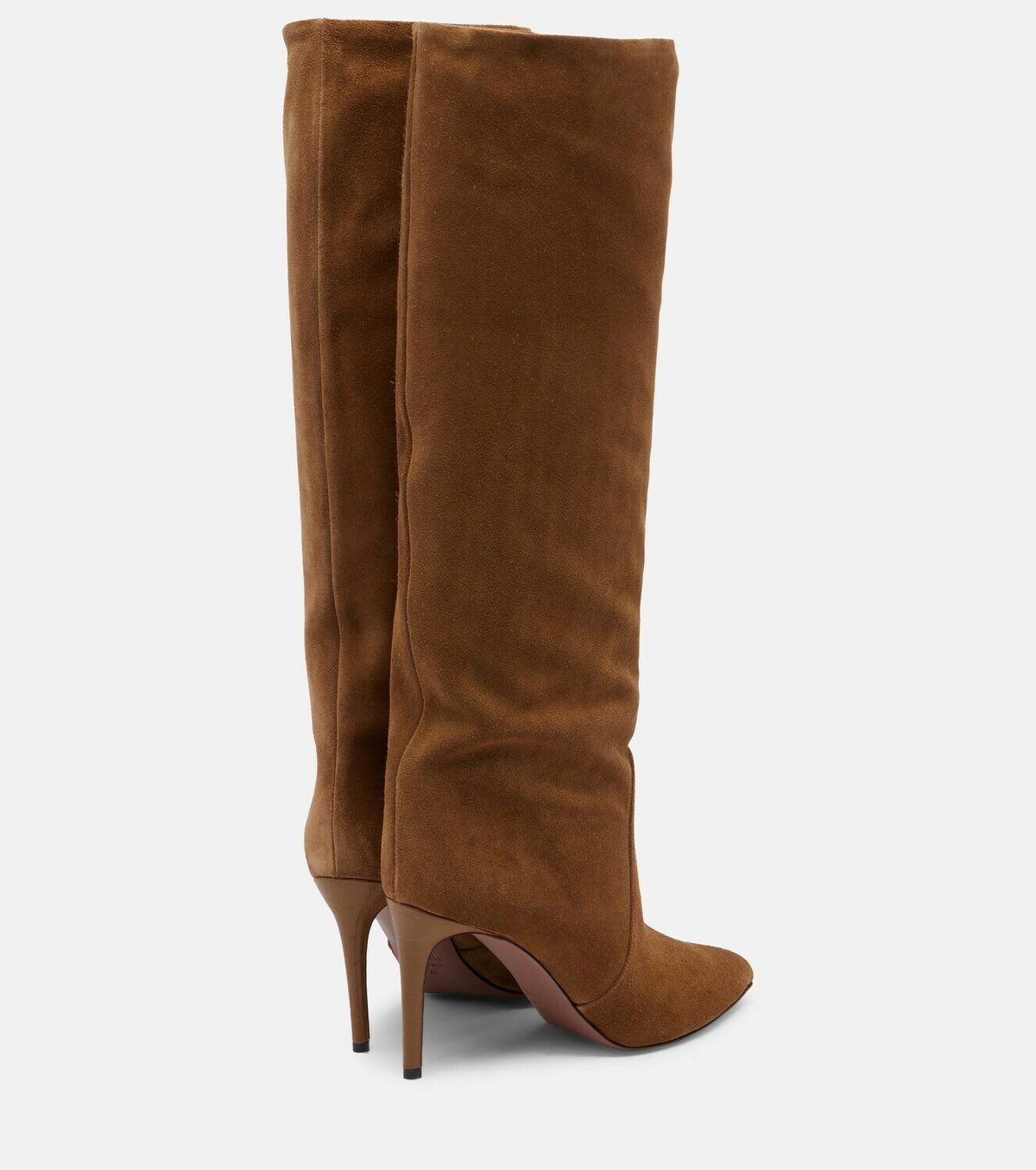 Paris Texas Stiletto suede knee-high boots
