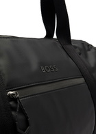 Boss Stenson Logo Coated Faux Leather Holdall - Black - One Size