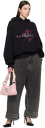 MISBHV Pink Jacquard Monogram Small Shoulder Bag