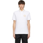 Versace Jeans Couture White Coin Logo Polo