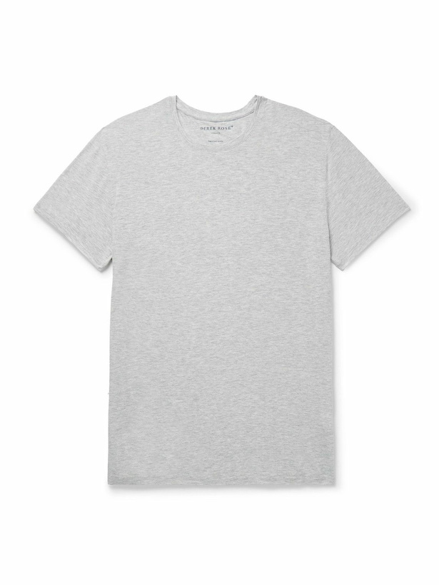Photo: Derek Rose - Marlowe 1 Stretch Modal Jersey T-Shirt - Gray