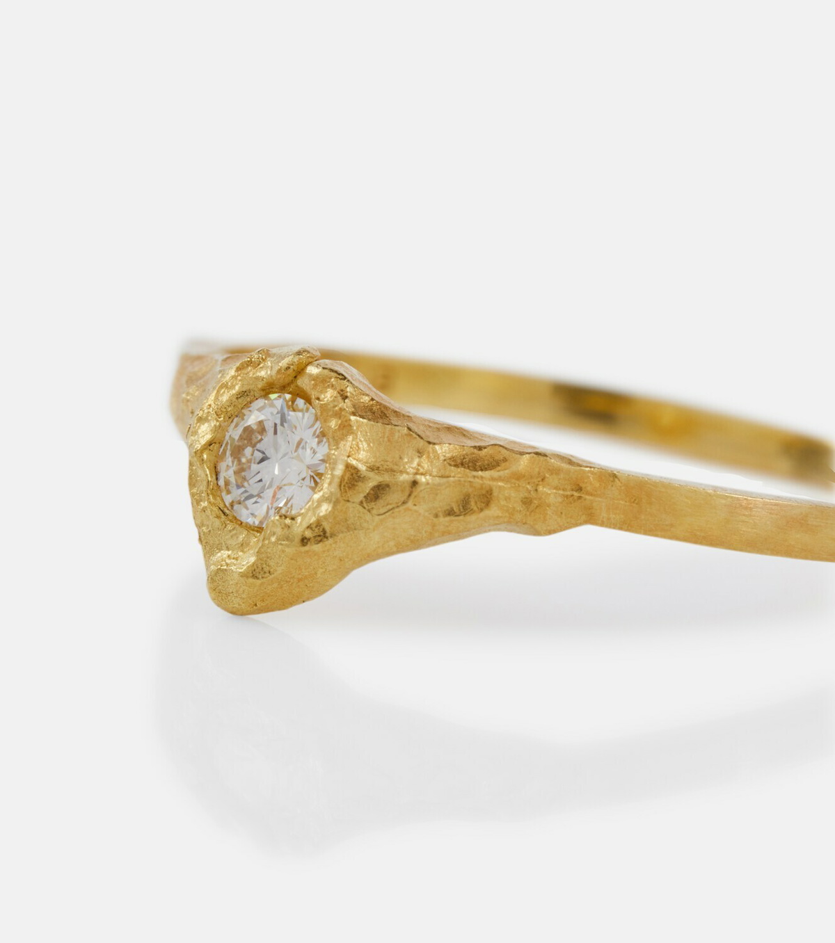 Elhanati - Iman 18kt gold ring with diamond