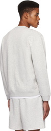 SKIMS Gray Fleece Lounge Classic Crewneck Sweatshirt
