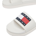 Tommy Jeans Women's Elevated Flatform Slider in Ecru