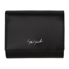 Yohji Yamamoto Black Logo Trifold Wallet