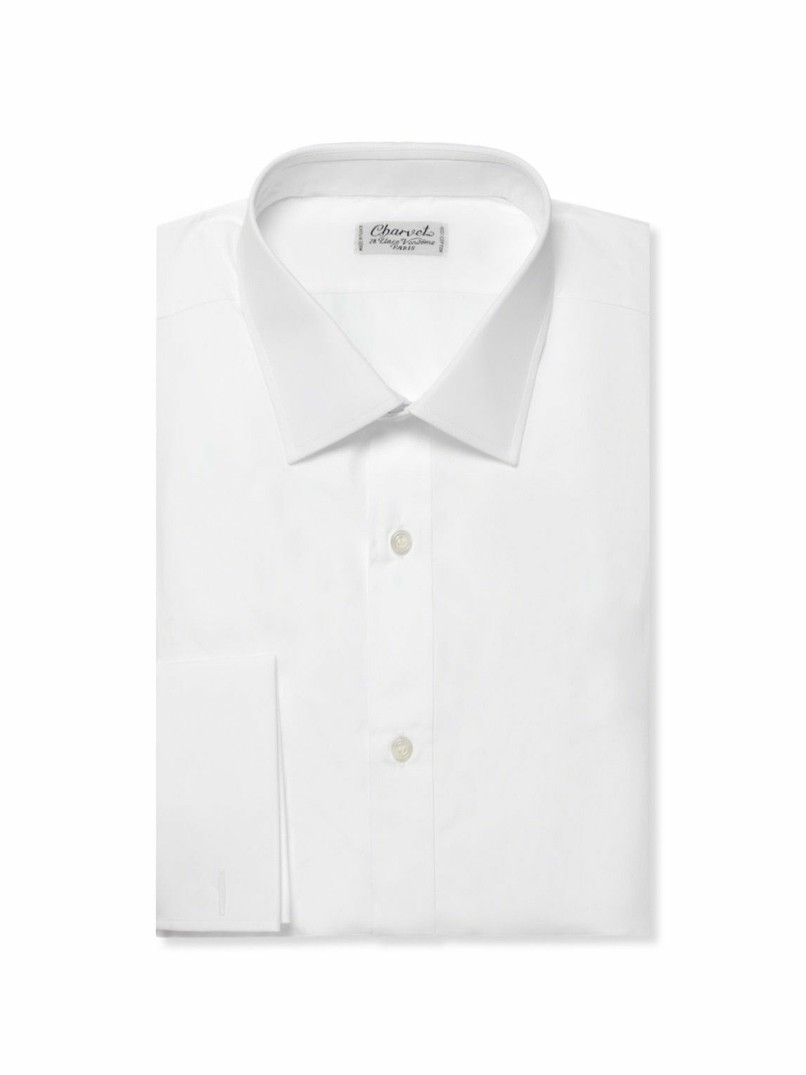 Photo: Charvet - White Double-Cuff Cotton Shirt - White
