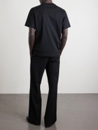 Burberry - Seth Logo-Print Cotton-Jersey T-Shirt - Black