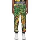 Dolce and Gabbana Multicolor Mix Hawaii Logo Lounge Pants