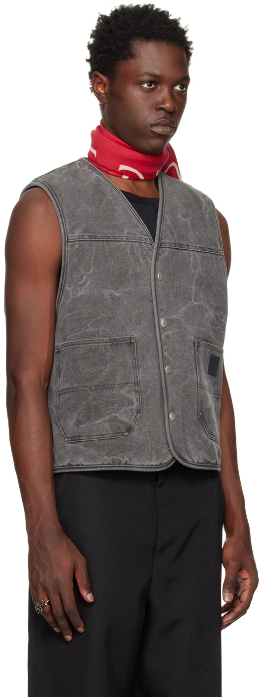 Acne Studios Gray V-Neck Vest Acne Studios