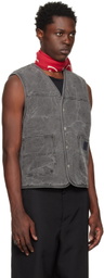 Acne Studios Gray V-Neck Vest