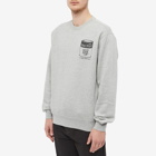 Stan Ray Men's Tools of the Trade Crew Sweat in Grey Heather