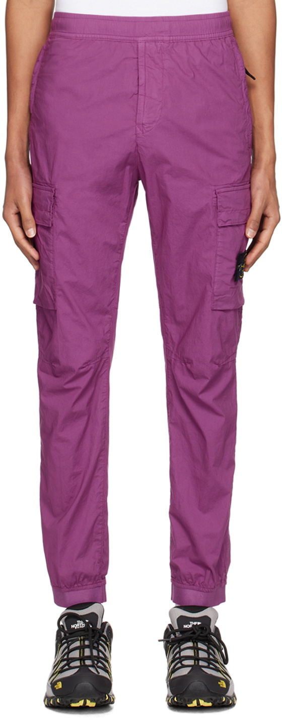 Stone Island Purple 30214 Cargo Pants Stone Island