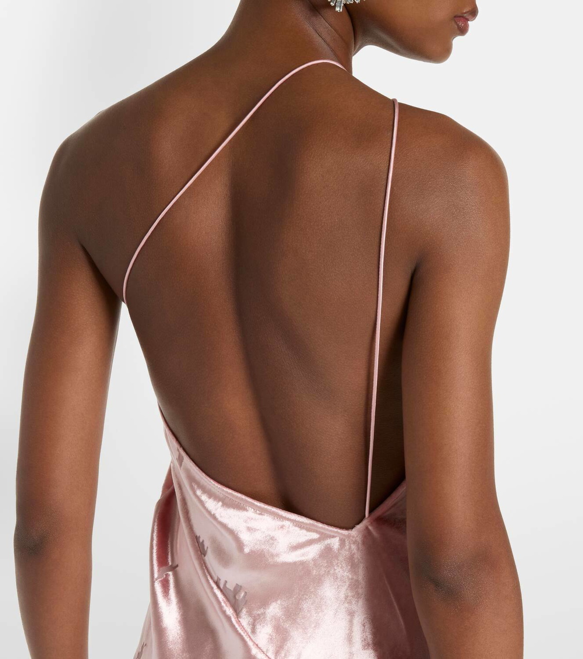 The Sei Asymmetric velvet gown The Sei