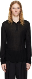 Filippa K Black Jersey Polo