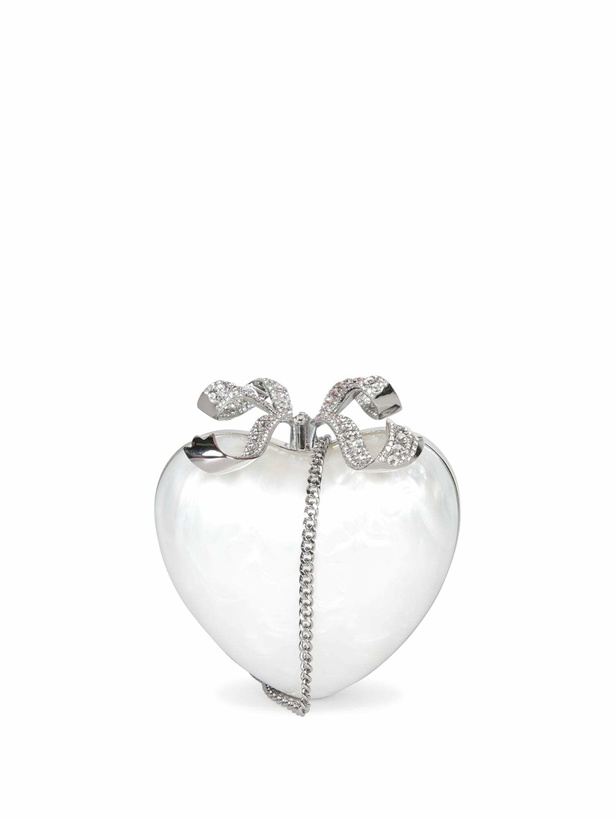 Photo: self-portrait Cream Heart Clutch Bag