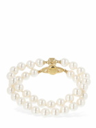 VIVIENNE WESTWOOD Graziella Two Row Faux Pearl Bracelet