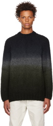 sacai Black Gradient Sweater