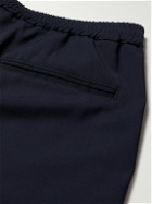 Barena - Straight-Leg Virgin Wool Elasticated Trousers - Blue