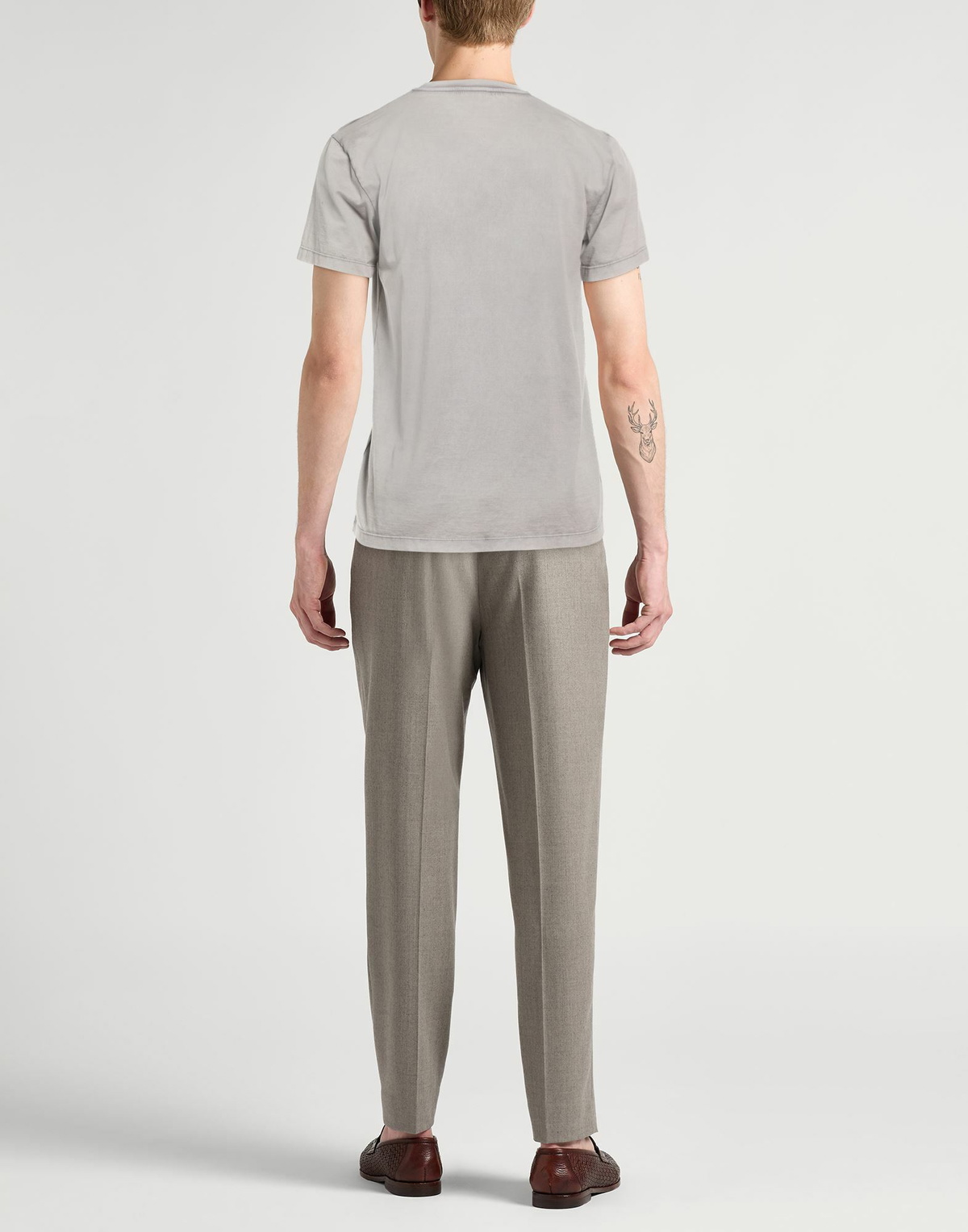 Roberto Collina Mens T-shirt in Grey