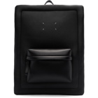 Maison Margiela Black Leather Square Backpack