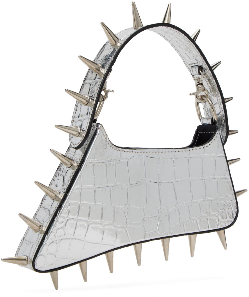 Marques Almeida Silver Spiked Bag
