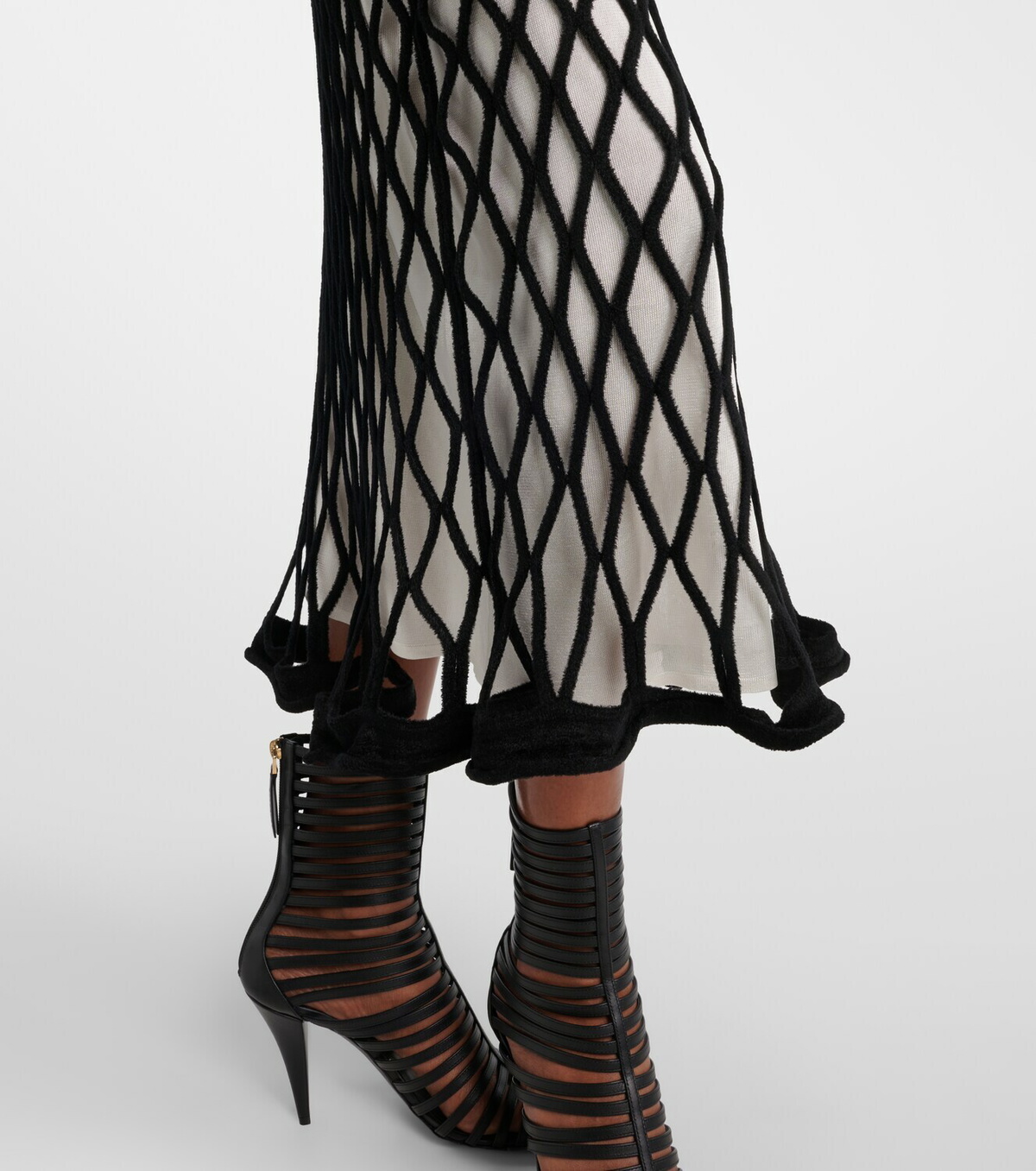 Givenchy Halterneck open-back mesh midi dress