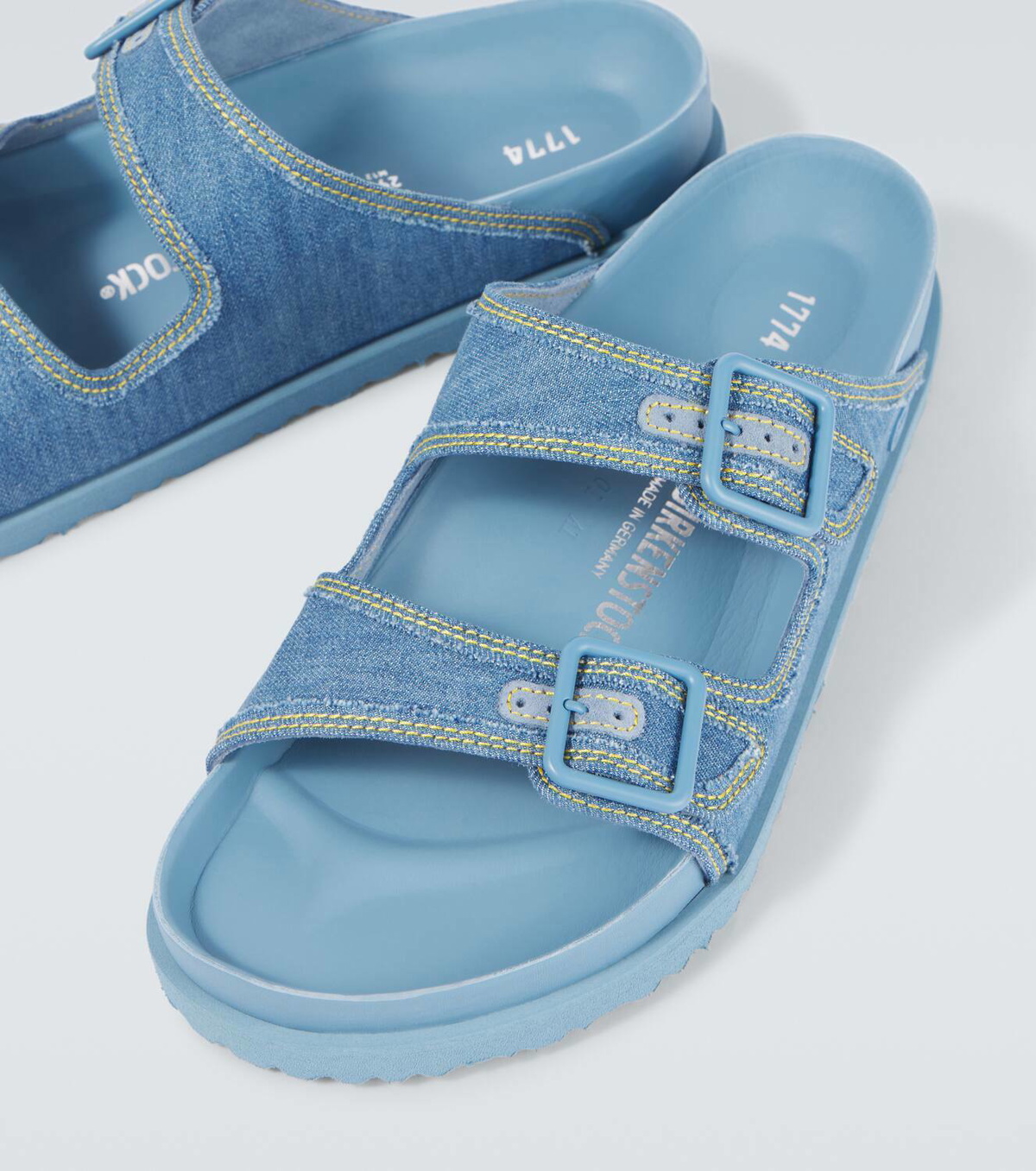 Birkenstock 1774 Arizona denim sandals Birkenstock 1774