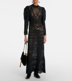 Isabel Marant Dione open-knit maxi dress