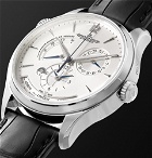 Jaeger-LeCoultre - Master Geographic Automatic 39mm Stainless Steel and Alligator Watch - Men - Silver