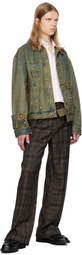 Andersson Bell Green Waistbands Denim Jacket