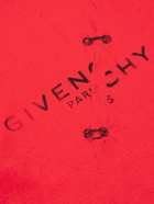 GIVENCHY - Oversized Logo-Print Cotton-Jersey T-Shirt - Red