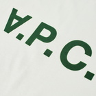 A.P.C. Men's Vpc Logo T-Shirt in Pale Green/Black