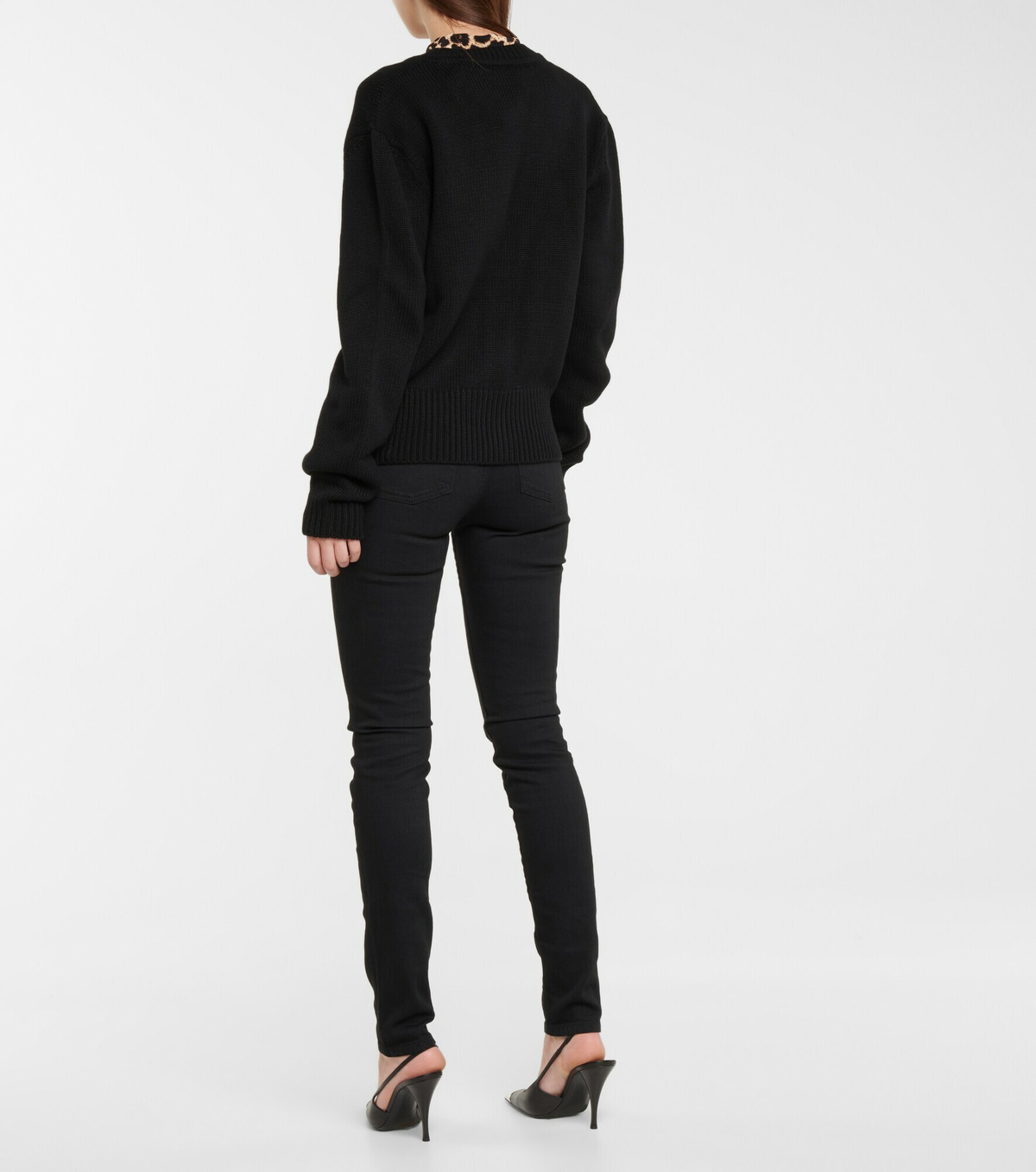 Saint Laurent - Sequined cashmere cardigan