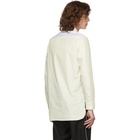 Maison Margiela Off-White and White Decortique Back Shirt