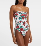 Alexandra Miro Whitney floral belted swimsuit