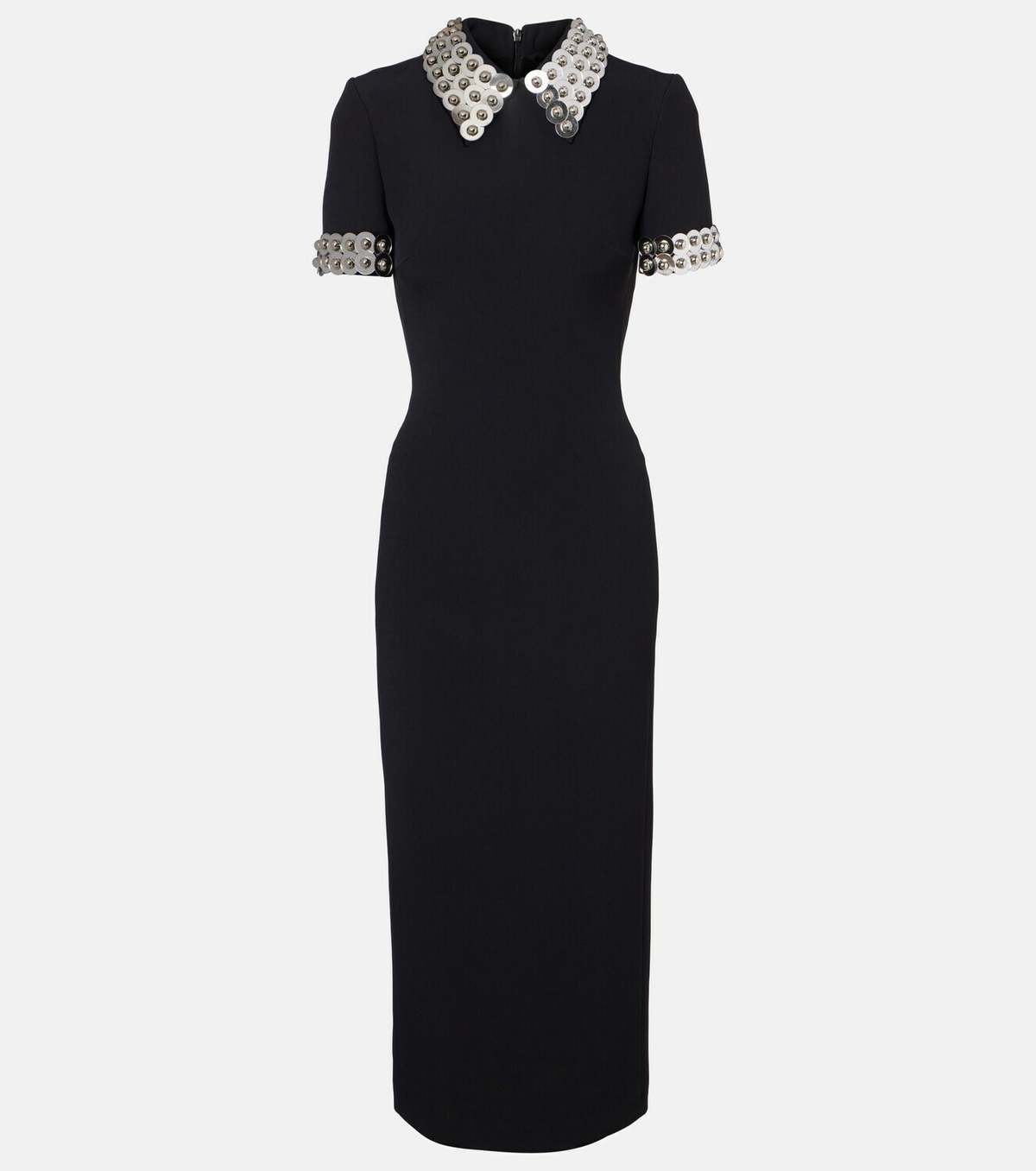 David Koma Embellished cady midi dress