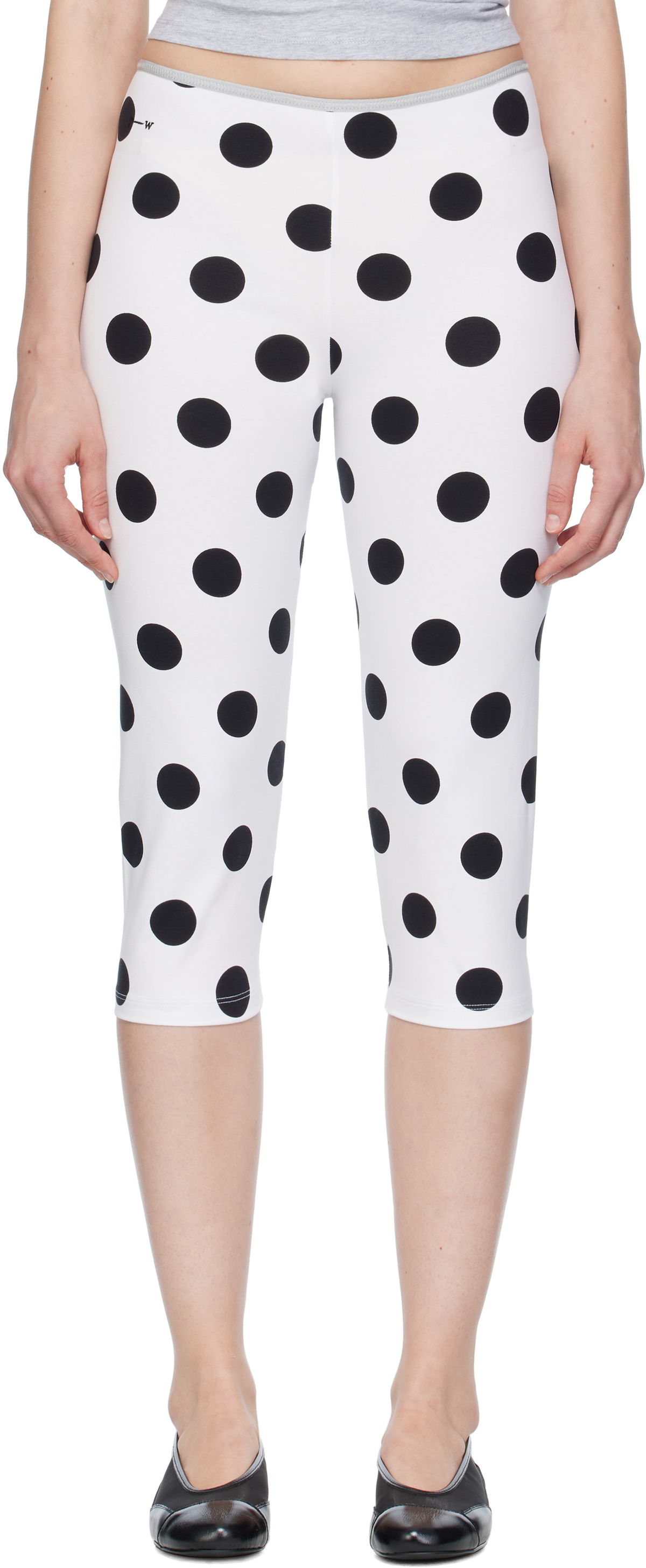 Paloma Wool White & Black Aneu Leggings