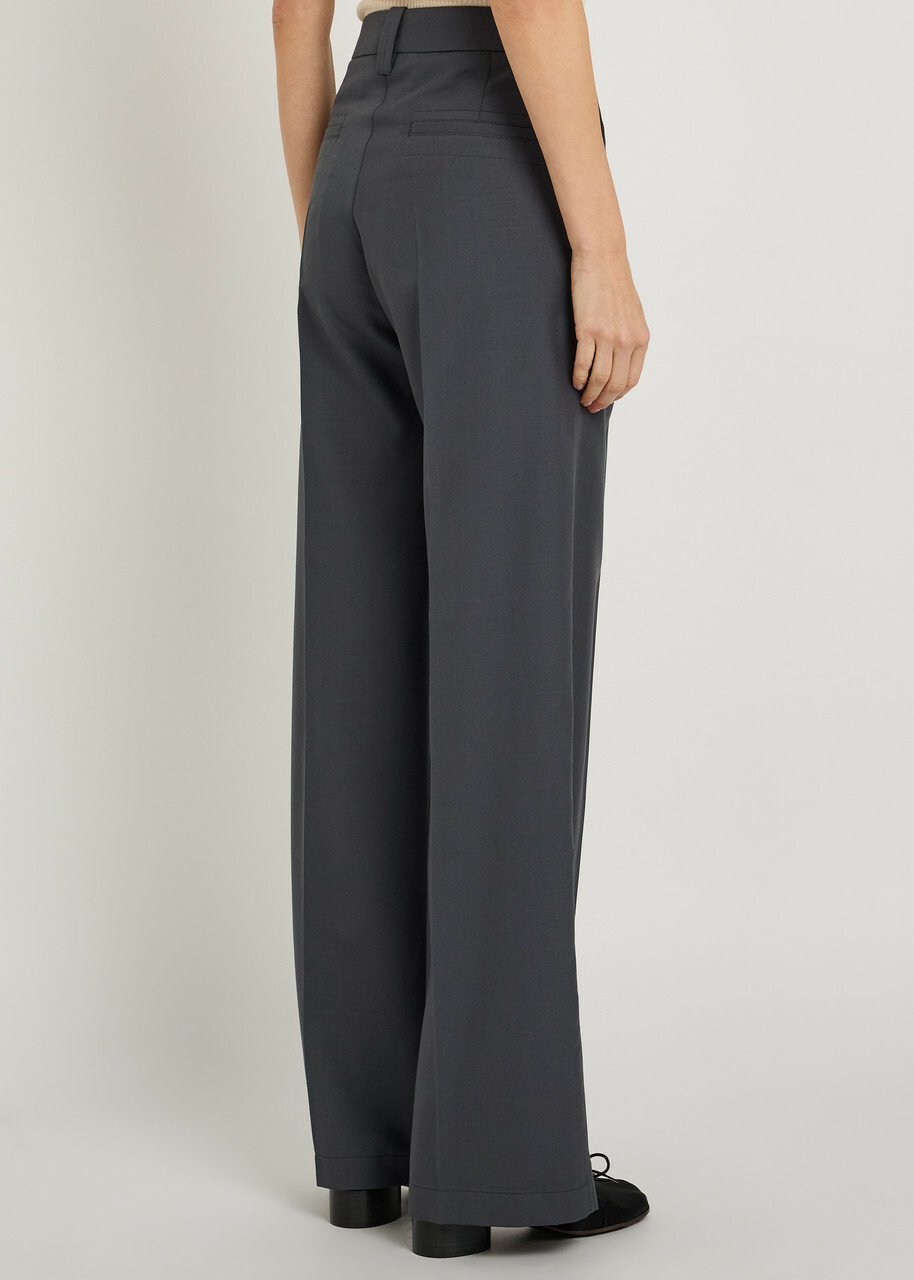 Lemaire Tailored Straight-leg Trousers Dark Grey